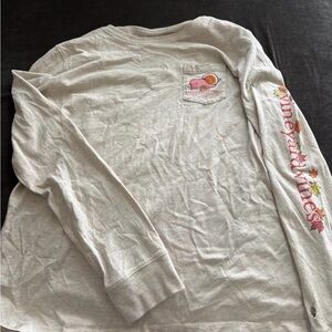 Vineyard Vines Happy Thanksgiving Long Sleeve Shirt Size S